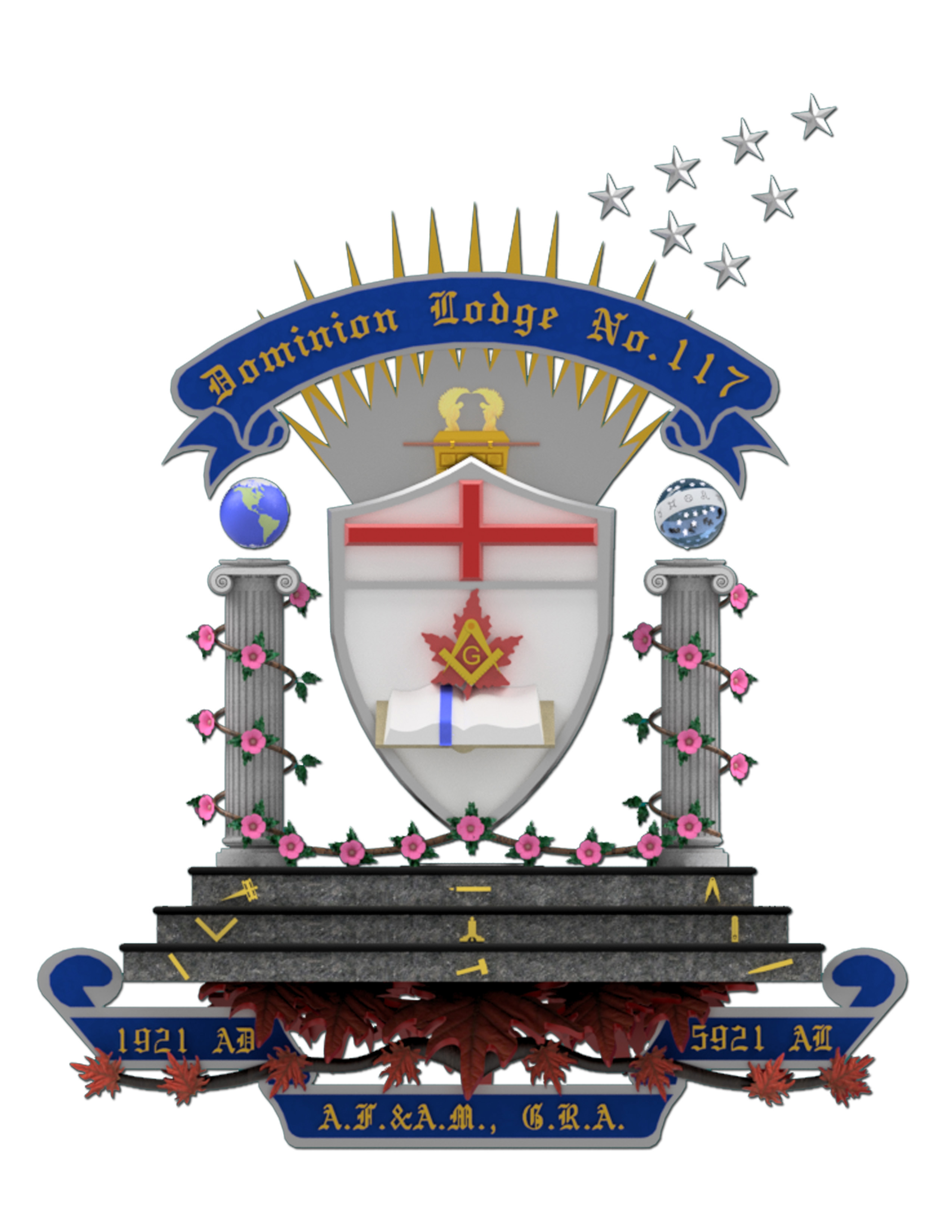 Dominion Lodge Standard - Freemasons Edmonton